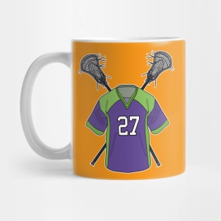 Lacrosse Team Jersey Stick Mug